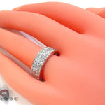 3 Row Pave Diamond Ring 20977 - Image 7