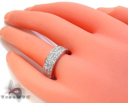 3 Row Pave Diamond Ring 20977 - Image 7