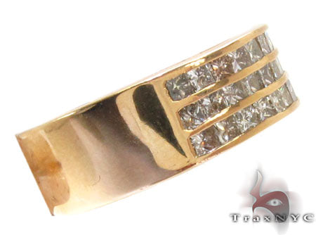 3 Row Princess Cut Diamond Ring 22583 - Image 4