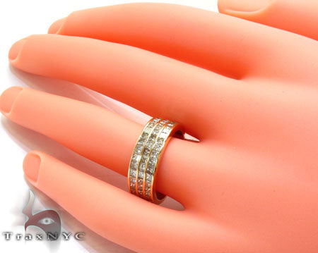 3 Row Princess Cut Diamond Ring 22583 - Image 7