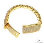 3 Row Prong Set Diamond Cuban Bracelet  67173 - Image 5