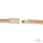 2  Row Prong Set Diamond Cuban Chain 66885 - Image 5