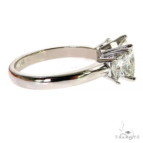3 Stone Princess Cut Diamond Engagement Ring Lab 69141 - Image 3