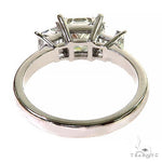3 Stone Princess Cut Diamond Engagement Ring Lab 69141 - Image 4