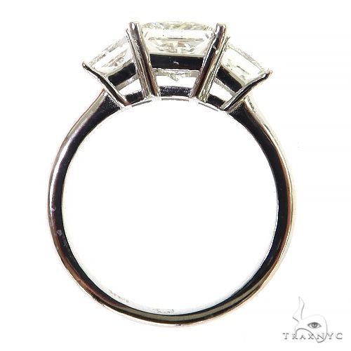 3 Stone Princess Cut Diamond Engagement Ring Lab 69141 - Image 5