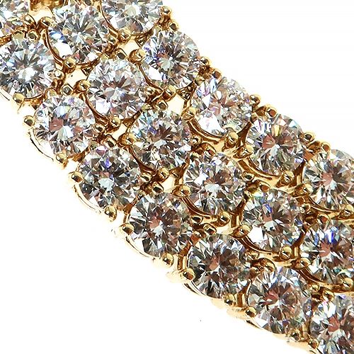 30 Pointer Lab Diamond Tennis Chain | TraxNYC