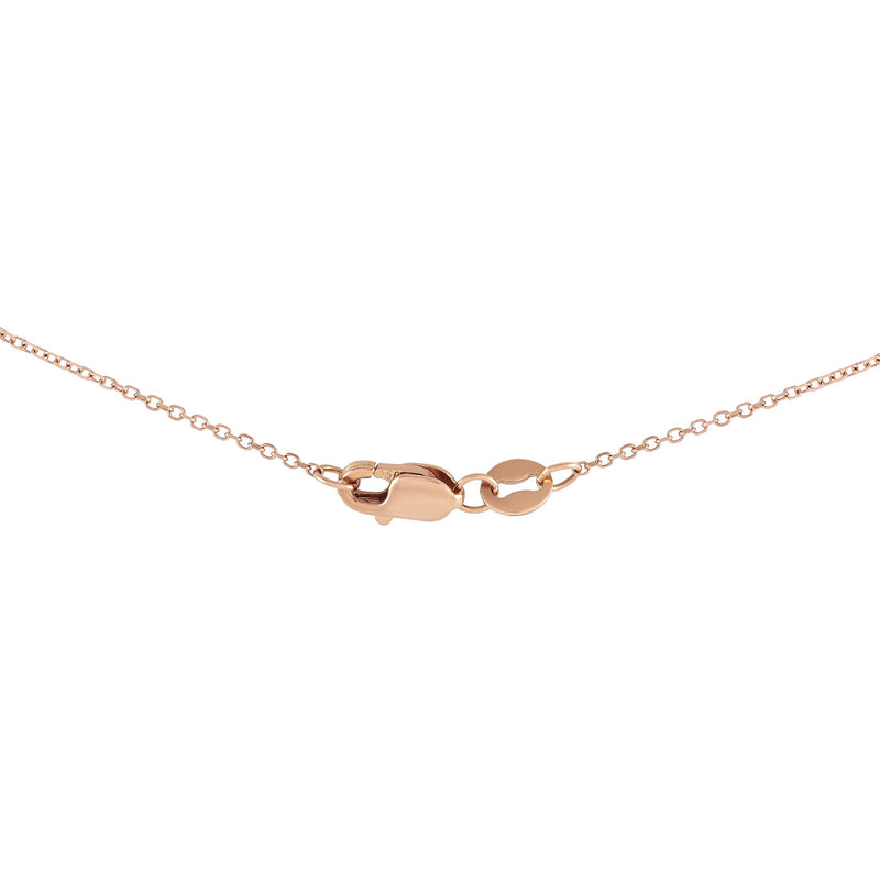 LB Exclusive 18K Rose Gold 1.00 ct Diamond Bar Necklace ANK-16670-R