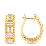 LB Exclusive 18K Yellow Gold 2.25ct Diamond Earrings AER-19786-Y