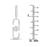 LB Exclusive 18K White Gold 1.40ct Diamond Earrings AER-19752