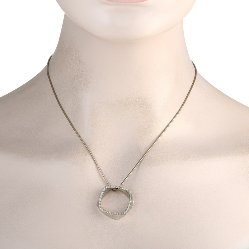 Tiffany & Co. Frank Gehry Platinum 0.60ct Diamond Torque Necklace TI16-052725
