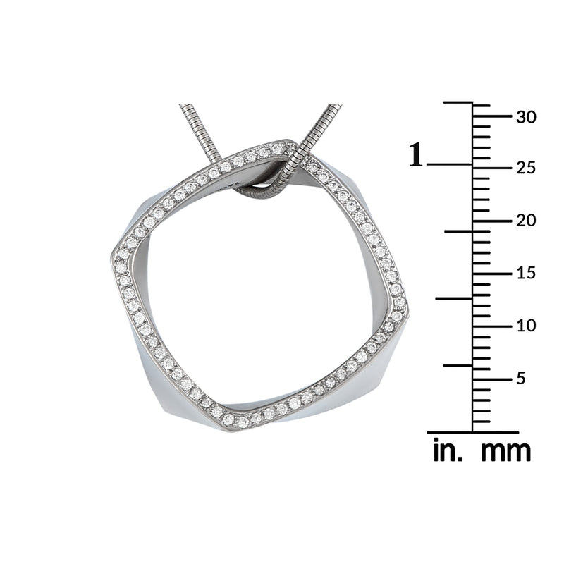 Tiffany & Co. Frank Gehry Platinum 0.60ct Diamond Torque Necklace TI16-052725
