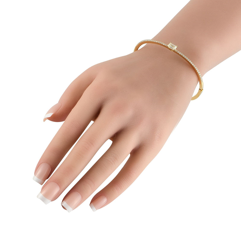 LB Exclusive 18K Yellow Gold 1.30ct Diamond Bracelet ALB-20517-Y
