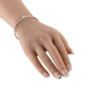 LB Exclusive 18K White Gold 1.30ct Diamond Bangle Bracelet ALB-20517