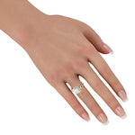 LB Exclusive 18K White Gold 1.25ct Diamond Square Link Ring ALR-20068