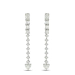 LB Exclusive 18K White Gold 3.95ct Diamond Dangle Earrings AER-18518