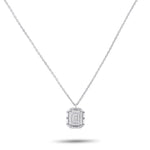 LB Exclusive 18K White Gold 0.62ct Diamond Pendant Necklace ANK-19783