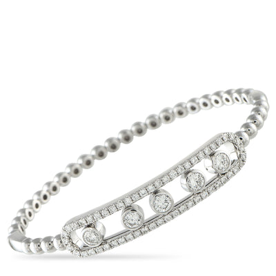 LB Exclusive 14K White Gold 2.10ct Diamond Bracelet ALB17568-17-SP