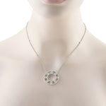LB Exclusive 18K White Gold 1.70ct Diamond Necklace ANK-18996-1