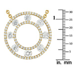 LB Exclusive 18K Yellow Gold 1.70ct Diamond Necklace ANK-18996-1-Y