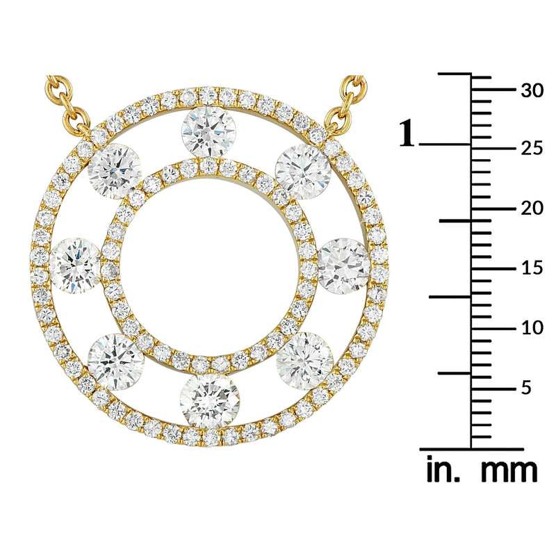 LB Exclusive 18K Yellow Gold 1.70ct Diamond Necklace ANK-18996-1-Y