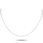 LB Exclusive 18K White Gold 1.90ct Diamond Necklace ANK-13912-16
