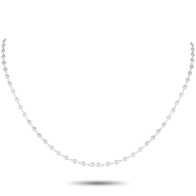 LB Exclusive 18K White Gold 1.90ct Diamond Necklace ANK-13912-16