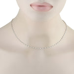 LB Exclusive 18K White Gold 1.90ct Diamond Necklace ANK-13912-16