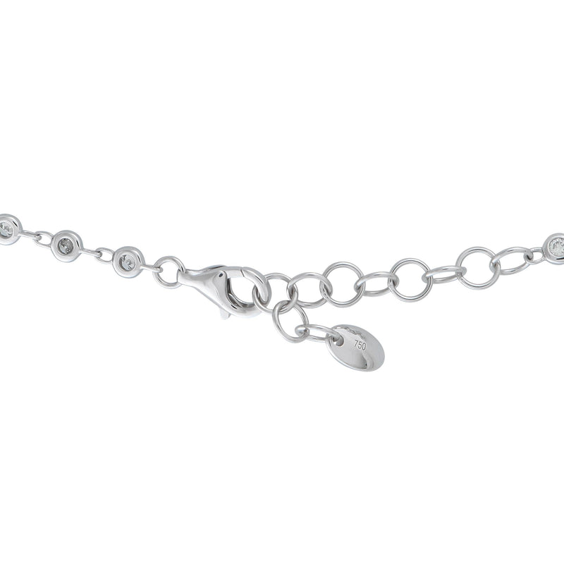 LB Exclusive 18K White Gold 1.90ct Diamond Necklace ANK-13912-16