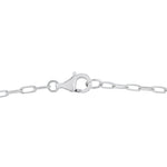 LB Exclusive 18K White Gold 1.10ct Diamond Bar Link Necklace ANK-20539