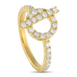 LB Exclusive 18K Yellow Gold 0.55ct Diamond Ring ALR-19020-Y