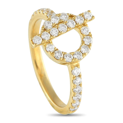 LB Exclusive 18K Yellow Gold 0.55ct Diamond Ring ALR-19020-Y
