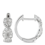 LB Exclusive 18K White Gold 0.67ct Diamond Earrings AER-10961