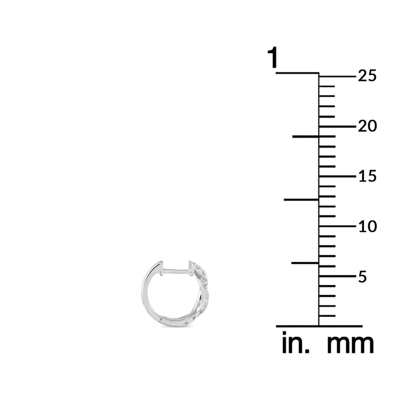 LB Exclusive 18K White Gold 0.67ct Diamond Earrings AER-10961