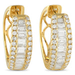 LB Exclusive 18K Yellow Gold 1.55ct Diamond Earrings AER-20567-Y