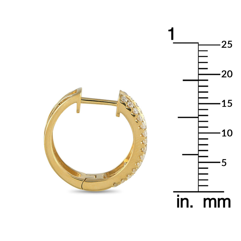 LB Exclusive 18K Yellow Gold 1.55ct Diamond Earrings AER-20567-Y