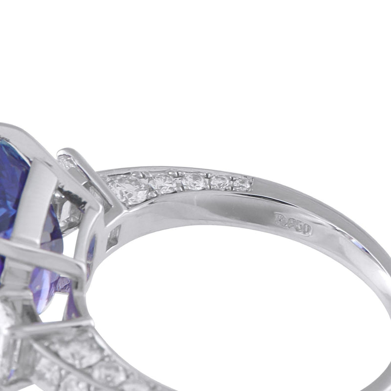 LB Exclusive Platinum 1.64ct Diamond and Tanzanite Ring  #5212