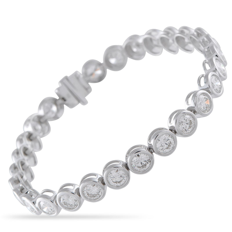 LB Exclusive 18K White Gold 9.0ct Diamond Bracelet ALB19674-1