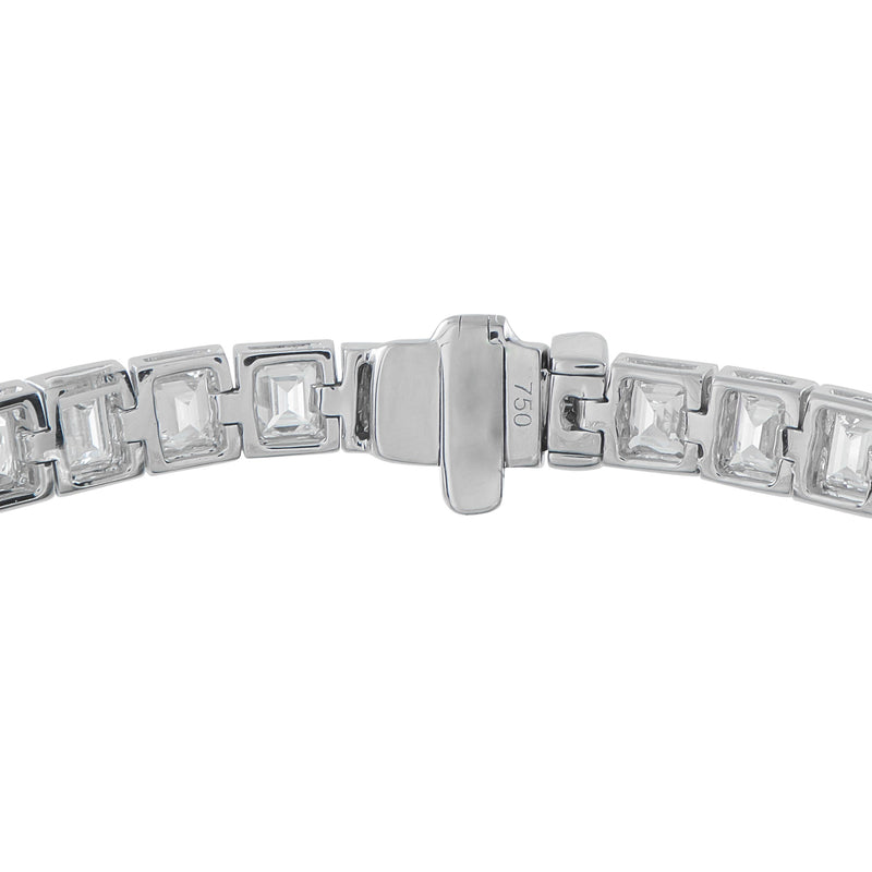 LB Exclusive 18K White Gold 7.40ct Diamond Bracelet ALB-20297-1