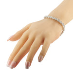 LB Exclusive 18k White Gold 8.0ct Diamond Bracelet ALB-20136-2