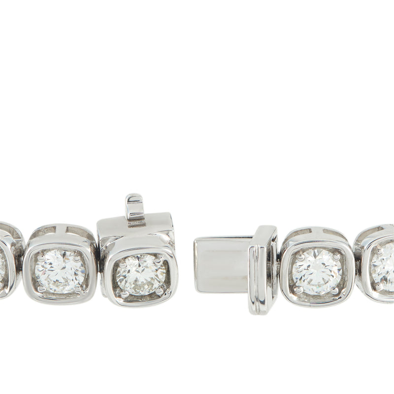 LB Exclusive 18k White Gold 8.0ct Diamond Bracelet ALB-20136-2