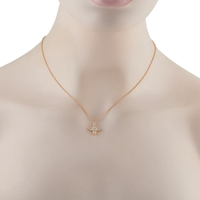 LB Exclusive 18K Yellow Gold 0.95ct Diamond Necklace ANK-20703-Y