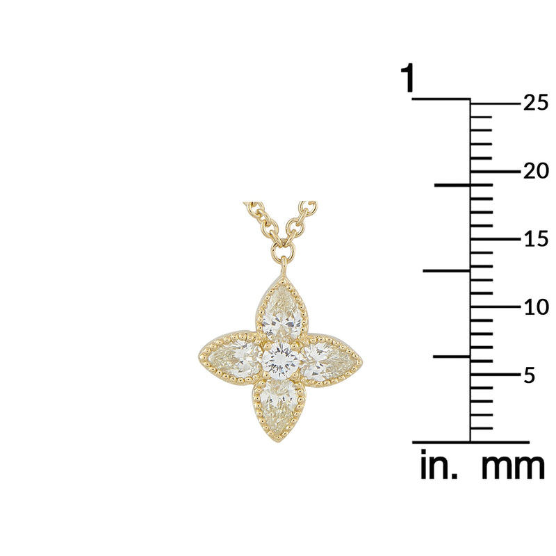 LB Exclusive 18K Yellow Gold 0.95ct Diamond Necklace ANK-20703-Y