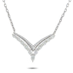 LB Exclusive 18K White Gold 2.20ct Diamond Necklace ANK-19822
