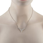 LB Exclusive 18K White Gold 2.20ct Diamond Necklace ANK-19822
