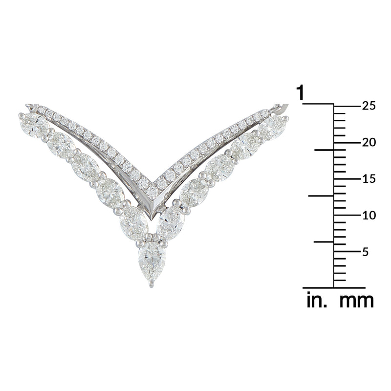 LB Exclusive 18K White Gold 2.20ct Diamond Necklace ANK-19822