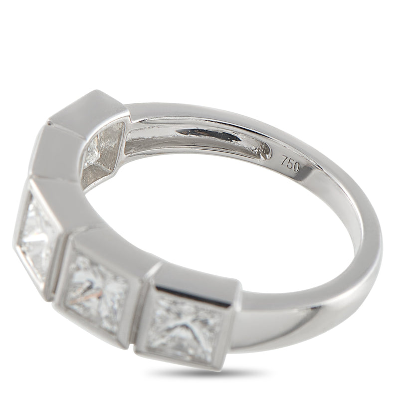 LB Exclusive 18K White Gold 1.80ct Diamond Princess-Cut 5-Stone Ring ALR-19903