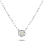 LB Exclusive 18K White Gold 0.93ct Diamond Solitaire Necklace ANK-20535
