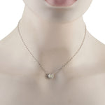 LB Exclusive 18K White Gold 0.93ct Diamond Solitaire Necklace ANK-20535