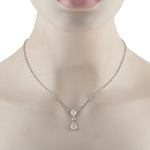 LB Exclusive 18K White Gold 1.32 ct Diamond Necklace  ANK-20016