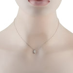 LB Exclusive 18K White Gold 0.50ct Diamond Pendant Necklace ANK-20512